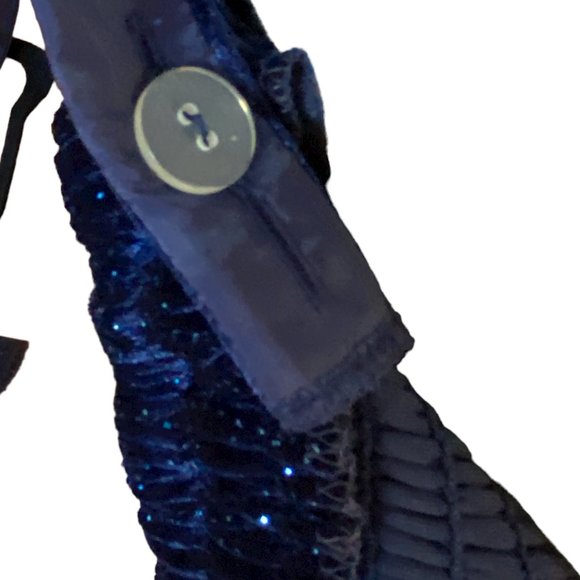 NWOT Vintage Velvet Babydoll Dress & Jacket Hoco Fairy Whimsigoth Sparkle-12P - Picture 9 of 16